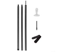 Carbon Fiber Tarp Poles, Extendable Adjustable Tent Poles, Lightweight Carbon Fiber Pole, For Outdoor Camping, Canopy Tents, Shelters (1.45m)