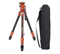 Carbon Fiber Tripod Lightweight Travel Camera Tripod with Fluid Head, Quick Setup for Arca Standard Port, Maximum Height 60.83in, 23 55 83 Degrees Leg Angles
