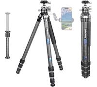 Carbon Fiber Tripod Monopod INNOREL KT254C Professional Portable Compact Travel Tripod for DSLR Camera Stand Support 1.01in/25.6mm Tube Load 33lb/15kg with Low Gravity Center Panoramic Ballhead