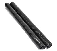 Carbon Fiber Tube, Carbon Fiber Tubes 3K Twill Roll Wrapped Hollow 500mm Glossy 2 Pcs Multiple DIY Multicopter(20x18x500mm)