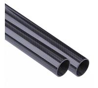 Carbon Fiber Tubes, High-strength Pultrusion Round Rods for RC Planes, Drones, and DIY Craft Projects, Glossy Finish