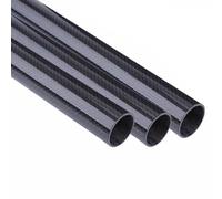 Carbon Fiber Tubes, High-strength Pultrusion Round Rods for RC Planes, Drones, and DIY Craft Projects, Glossy Finish