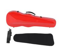 Carbon Fiber Violin Case with Hygrometer Double Shoulder Straps Violin Protective Box for 4/4 3/4 1/2 1/8 Size Violins