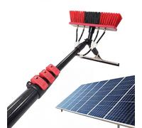 Carbon Fiber Water Fed Pole for Solar Panel Cleaning, 24FT Extension Stick, High Reach Window Washer with Swivel Angle Accessories