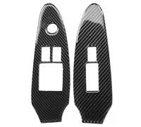Carbon Fiber Window Panel Window Switch Panel Cover 2pcs Frame Replacement for 370Z Z34 2009 2020 LHD Interior Upgrade Car Accessory