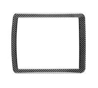 Carbon Fiber Window Switch Panel Trim Fits for Dodge Challenger 2015-2023, 2PCS Power Window Control Button Cover Interior Accessories (Black, Left-Hand Drive)(Reading Light Outer Frame Sticker)