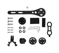 Carbon Fibre Bicycle Handlebar GPS Bicycle Computer Mount Made of Carbon Fibre, Bicycle Mount Out Front, for Toread.X, Garmin, Bryton, Blackbird, Cateye, Mounts for Action Cameras and Light