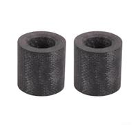 Carbon Fibre Billiard Cue Ferrules Set, 2 Pieces Precision-Machined Pool Snooker Cue Tip Adapters with 12mm 13mm 14mm Outer Diameter, Lightweight(13mm)