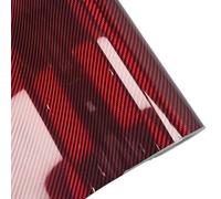 Carbon Fibre Car Interior Sheet for Centre Console and Mirror Silver Red Black | Colour Changing Glossy Adhesive Film for Full Vehicle Coating