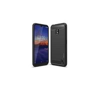 TECHGEAR Carbon Fibre Case Designed for Nokia 2.2 [Stealth Case] Flexible, Shockproof, Ultra Slim, Soft TPU Protective Shell Cover with Carbon Fibre Detailing Compatible with Nokia 2.2 - Black