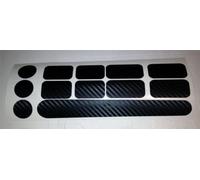 Carbon Fibre Chainstay & Frame protector set for Bicycle Bike Cycle MTB BMX V2 (Black)