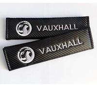 Carbon Fibre Effect Racing Style Seat Belt Pads. Corsa Astra Adam Grandland Insignia Mokka Movano Vivaro Zafira