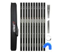 CARBON Fibre Endurance Range Push-fit Gutter Vacuum Pole Kit (51mm Diameter) 20ft-40ft Kits - 32ft (9.6m) Kit