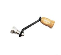 Carbon Fibre Fishing Reel Handle Replacement With Single Rocker Arm For Daiwa Fuego/Taula/Exceler/Caldia/Prorex/Certate/Luvlas Series, Aviation Aluminium, 55Mm Wheelbase(silver)