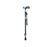 Carbon Fibre for The Elderly with Multifunctional Non-Slip Cane and Four-Legged for The(Blue)