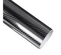Carbon Fibre Inner Film, Scratch Resistant 7D Glossy Carbon Fibre Vinyl Film, Self Adhesive Carbon Fibre Film, 1500 x 300 mm, Bubble-Free Carbon Fibre Film Roll, Waterproof Film for Car Interior