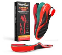 Carbon Fibre Insoles for Men & Women: Enhance Sport Performance in Running & Jump for Athletes, Plantar Fasciitis Relief Inserts, L, 8.5-9 Women, 7-7.5 Men