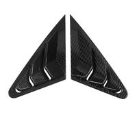 Carbon fibre look side skirts Car Styling Accessories ABS Rear Window Louvers Shutters Blinds Cover Trim 2pcs A3 8V for Sedan 2014-2019(2)
