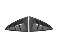 Carbon fibre look side skirts For Tesla for Model 3 2PCS Car Rear Window Triangle Sticker Exterior Carbon Fi&ber Sticker Shutter Accessrories(2)