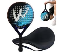 Carbon Fibre Paddle, Pickleball Racket Material, Lightweight Sports Equipment with Ergonomic Handle and Storage Bag for Women, Men, Children, Training, Playground