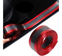 Carbon Fibre Scuff Scratch Resistant Car Door Threshold Sticker, Anti-Shock Protector Rubber Strip with Abrasion Resistance, Scratch Resistant and Strong Adhesion (2.5 m x 5 cm)