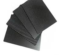 Carbon Fibre Sheet 1pc 100mmx250mm Carbon Fiber Sheets Panel Board 0.5mm-5mm Thickness Model Materi for Airplane(1.5mm plain glossy)