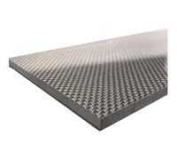 Carbon fibre sheets, 1pcs 400x500mm 3K Pure Sheet High Strength Plain Twill Weave Carbon(6.0mm Plain Glossy)