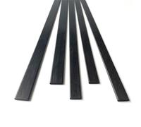 Carbon Fibre Sheets 4PC Carbon Fiber Strip Sheet Thickness 0.5mm 0.6mm 0.8mm 1mm 1.5mm 2mm 3.0mm 6mm For Quadcopter Multicopter Length 250mm(4pcs 1x6x250mm)