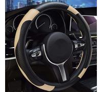 Carbon Fibre Steering Wheel Cover for Seat Tarraco 2018-2021 2022 2023 2024 2025 KN, Anti-Slip PU Leather Car Wheel Protector, Breathable Sporty Grip, Easy to Install,C-normal