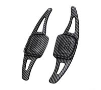 Carbon Fibre Steering Wheel Shift Paddle Extensions for Golf 8/T-Roc, ABS Plastic, Black