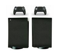 CARBON FIBRE Style BLACK Textured Skin Sticker Decal Kit for Sony PS5 Disc