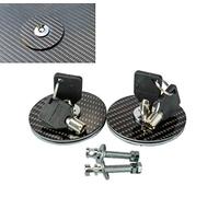 Carbon Fibre Style Lockable Aero Quick Release Bonnet Catches Latches Hood Pins