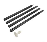 Carbon Fibre Tarp Poles, Adjustable Camping Awning Rods for Tent Canopy Shelter, Lightweight 8-Layer High Strength Telescopic Support Stakes for Outdoor Hiking(1.7 meters)