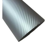 Carbon Fibre Wrap 127X30CM/Lot Silver 3D Carbon Fiber Vinyl Car Wrap Sheet Roll Film Stickers And Decals Motorcycle Styling(Silver)