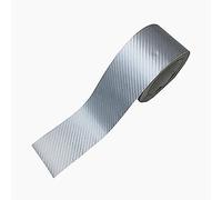 Carbon Fibre Wrap 3D Carbon Fiber Sill Scuff Anti Scratch Threshold Car Sticker Door Side Mirror Tape Waterproof Protection Film(Silver)