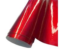 Carbon Fibre Wrap Glossy Candy Vinyl Wrap Ultra Gloss Metallic Car Wrapping Film Foil Car Sticker Computer Laptop Phone Cover Car Vinyl Wrap (Color : Red, Size : 152X30 CM)
