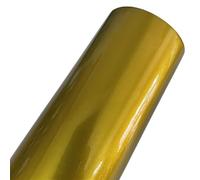Carbon Fibre Wrap Matte Gold Metallic Vinyl Wrap Film Holographic Mirror Chrome Car Wrapping Foil Roll Self Adhesive Decal Sticker(Gloss Metallic Gold,50cm x 200cm)