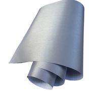 Carbon Fibre Wrap Silver Aluminum Brush Vinyl Film Car Wrap Brushed DIY Adhesive Sticker For Motorcycle Computer Skin(Silver,30cm x 300cm)