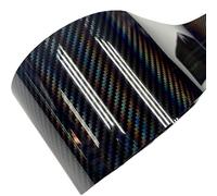 Carbon Fibre Wrap Super Glossy 10cm Width Red Holographic Carbon Fiber Vinyl Wrap DIY Car Laptop Decal Sticker Self Adhesive Sheet Car Vinyl Wrap(BLACK,10CM X 10M)