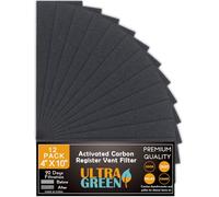 Carbon Filter 4 x 10 Inch Activated Charcoal Air Vent Filters Premium Floor AC Pre-Filter Work in Indoor Home Purifier, Air Conditioner Reduce Dust, Dirt, Smoke, Pollen 4" x 10" (12 Black)