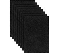 Carbon Filter Compatible with Van Ness Cat Litter 4.5 x 6.5 inch, Activated Carbon Filter Replacement for Pureness F6 Zeloite Air Filter, Black, Pack of 8