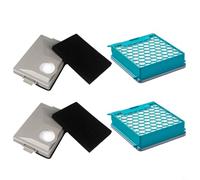 Carbon Filter for Miele Vacuum Cleaner Compatible with for Blizzard CX1 Boost CX1 Cat & Dog HEPA and Fine Dust Filter Set Replacement for 11639240 SF-HY 60 11639250 CX-FSF 2 Pack (2 Sets)