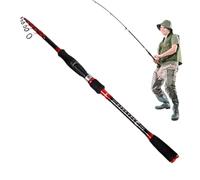 Carbon Fishing Pole, Telescopic Travel Pole, Foldable Surf Pole, Durable Lightweight Cast Gear for the River Lake Pond Pier Kayak Boat Saltwater Freshwater Fishing Competition Adventure
