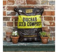 Carbon Gold Biochar Seed Compost, Peat-Free Coir Mix With Uk-Sourced Biochar And Organic Certification 20 Litres