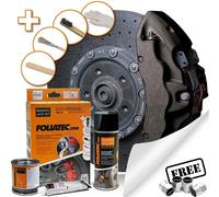 CARBON GREY Car Brake Caliper Paint Lacquer Kit Heat Resist FOLIATEC FT2170+CP