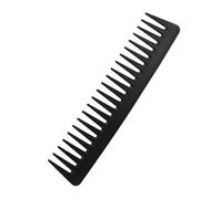 Carbon Hair Comb for Men 19 cm Coarse Teeth Antistatic Shatterproof Wide Tooth Comb for Curls Texture Detangling Developed by Barbers Designed