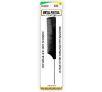 Carbon Hair Comb Set - Anti-Static Carbon Fibre Rat Tail Combs with Plastic & Metal Pin Tails | Fine-Tooth Professional Hairdressing Combs for Precise Sectioning, Parting, Cutting (12, 1, count)