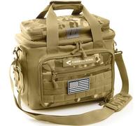 CARBON KING Waterproof Fishing Tackle Bag,Saltwater Tackle Box Bag,Fishing Bags for Men - Fishing Gifts for Men Khaki