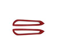 Carbon Look Car ABS Plastic Body Kit Front/Rear Bumper Spoiler For 1 Series F40 For M-PACK & M135i 2019-2024 Wind Knife Cover MZEER(TYPE C Red)