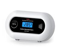 Carbon Monoxide Detector, 10-Year Sealed Battery CO Alarm with Digital LCD Display, Battery Powered Carbon Monoxide Alarm for Home, EN 50291 Standard